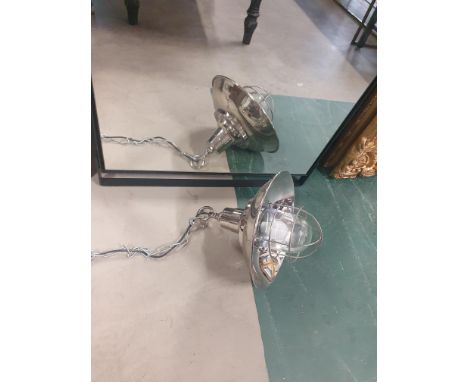 * chrome industrial pendant light fitting 