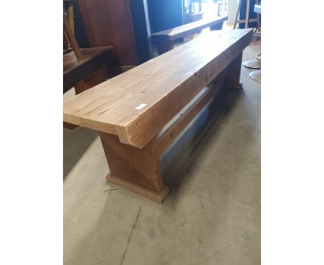 * solid bench. 1700w x 350d x 450h