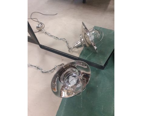 * chrome industrial pendant light fitting 