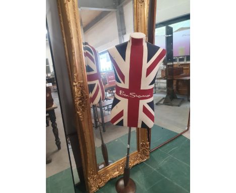 * Ben Sherman union jack upper body fabric mannequin on stand