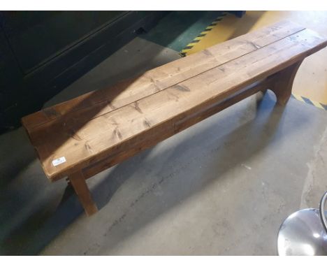 * solid bench. 1500w x 300d x 450h 