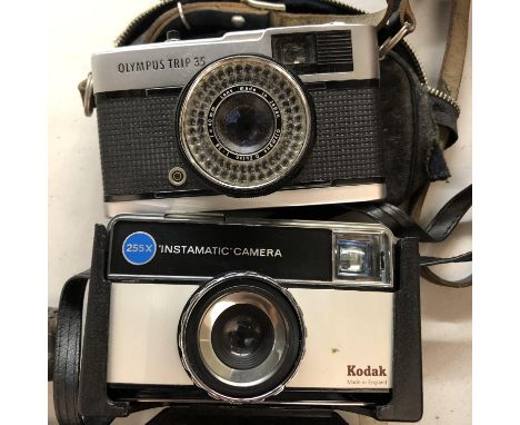 VINTAGE OLYMPUS TRIP 35MM CAMERA AND ONE OTHER
