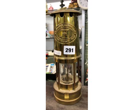 REPRODUCTION BRASS CAMBRIAN MINERS LAMP