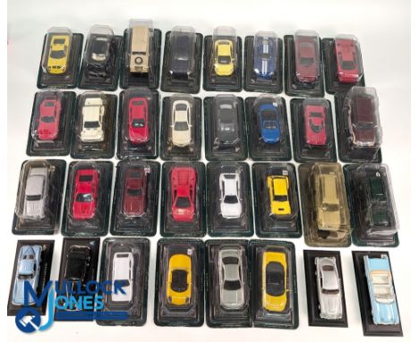 The Ultimate Car Collection By Del Prado: a collection of boxed and unboxed 1:43 scale cars and paperwork (#76), 26 with acet