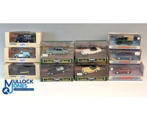 Corgi Classic and Dinky Matchbox Diecast Model Car Collection - Corgi Classic in Jaguar, Jaguar E type plus a soft top editio