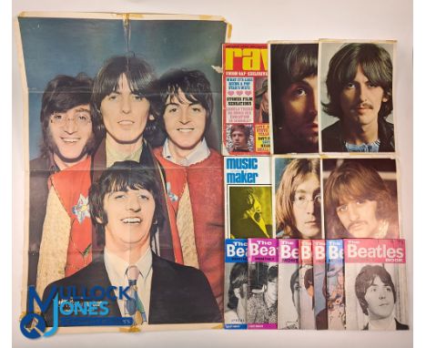 Vintage The Beatles Collectables, to include The Beatles Monthly book 1966 onward with issues of No. 38, 50, 57, 58, 59, 60, 