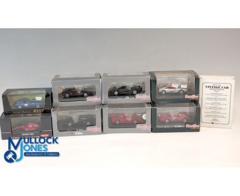 Detail Cars Italy 1:43 scale Diecast Models: to include Ferraris, Jaguar models, with a Model Best Italy Jaguar E type, Kyosh