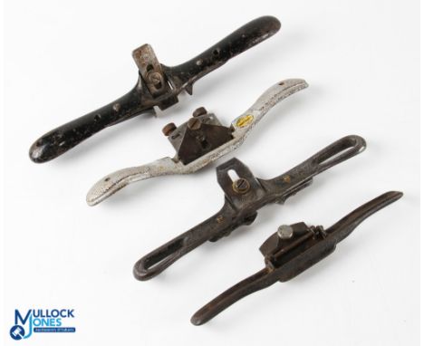 4x Woodworking Spoke Shave, Reeder tools, to include Dunlap and Stanley spoke shaves reeder tools - one marked Kimberley (4)