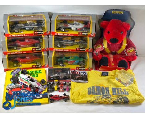 1:24 Burago F1 Cars, Minichamp Car plus related F1 Collectables, to include boxed Grand Prix F1 6103, Williams FW14 6108, FW1