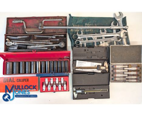 Modern &amp; Vintage Tools Collection to include callipers, socket sets, screw drivers, sockets