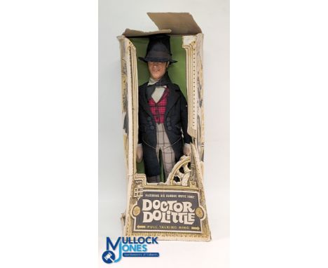 1967 Mattel Talking Doctor Dolittle Figure, with his hat 62cm tall, in most of its original box 