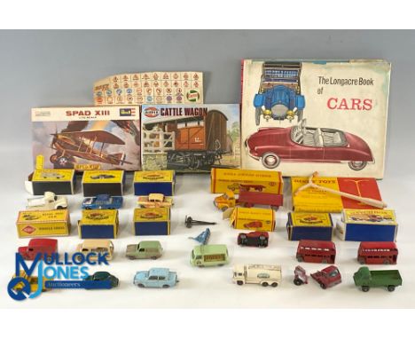 Dinky Lesney Matchbox Husky Airfix, Diecast toy collection: a mixed lot to include 2 good, boxed Dinky 072, 068, a collection