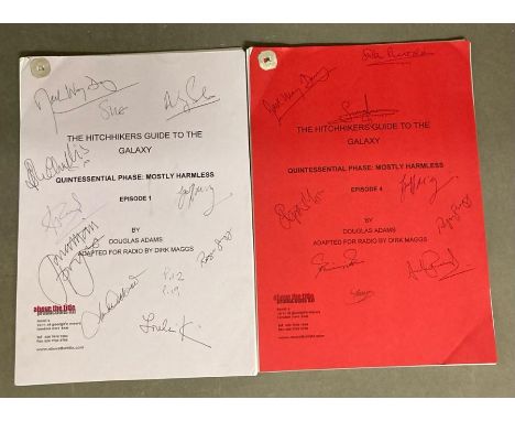 Two Radio Scripts The Hitchhikers Guide to the Galaxy, Quintessential Phase mostly Harmless Episode One and Four 