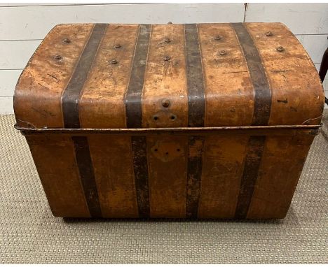 A tin trunk