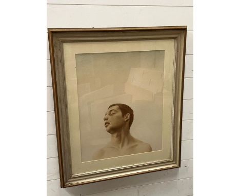 Abstract portrait of a man by Gregorio Curtails 1976 (71cm x 82cm)