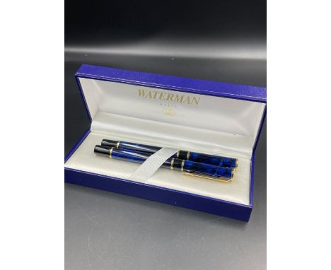 Watermans ink pen and roller ball, cased in original box