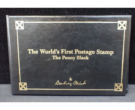 AN 1840-41 PENNY BLACK STAMPin presentation case issued by The Danbury Mint