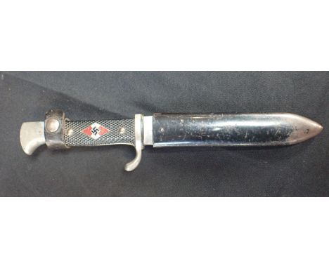 HITLER YOUTH DAGGER AND SHEATHmodel RZM M 7/13Note: You must be over 18 to purchase this item. By bidding on this Lot you are