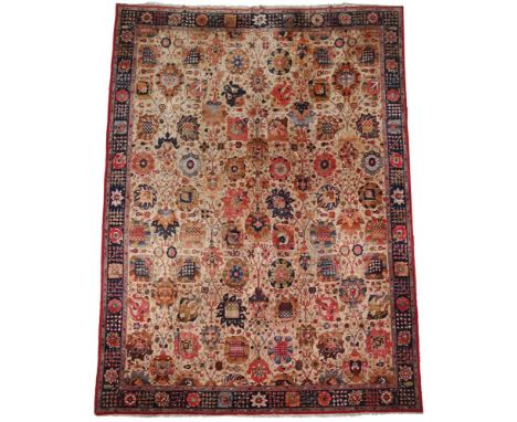 A TETEX CARPET  CIRCA 1920  approximately 444 x 339cm  Condition Report:  Carpet with some wear overall consistent with age a