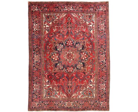 A HERIZ CARPET  approximately 330 x 245cm   Condition Report:  Carpet with some wear overall commensurate with age and use. S