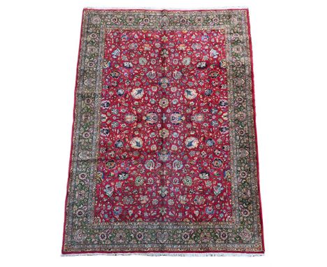 A TABRIZ CARPET CIRCA 1930 approximately 350 x 250cm 