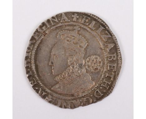 Elizabeth I (1558-1603), Fifth Issue 1578-82), Sixpence, 1581, larger bust, (S. 2572), mm. Latin Cross, 3.28g, toned, full po