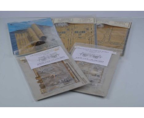 Unmade 'Flat-packed' Finescale 0 Gauge pre-LNER Freight Stock Kits by various makers, including NER diagram V4 brake van and 