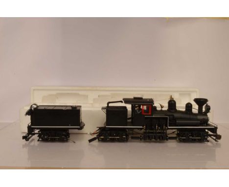 Bachmann G Gauge Three Truck Shay Steam Locomotive Spectrum 82496 Black Shay, untested but appears to have lights and smoke. 