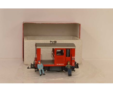 LGB G Gauge Swiss TM 2/2 Tractor 24410 Red SBB / CFF / FFS shunting tractor, very little wear to pick-ups, directional lighti