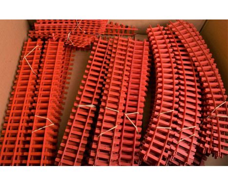 Tri-ang 0 Gauge Big Big Track and accessories, Y Points (4), large curved track (39), half curved track (9), Straight (52 plu