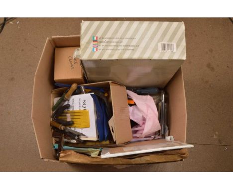 A large collection of model-makers tools and materials, as used by a maker of finescale kits, including files, clamps, pliers
