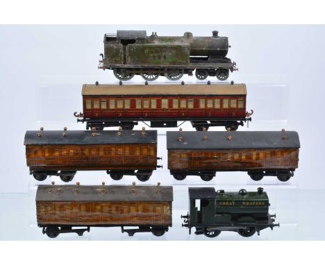 Leeds Model Co 0 Gauge Locomotives and Coaching Stock (6),  comprising a 1st series 'standard' electric 4-6-0 tank locomotive