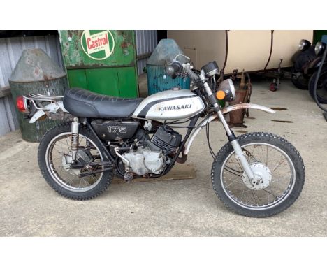 Reg. no. Not registeredFrame no. F7-78992Engine no. F7E 72983Manufactured from 1971 to 1976 as a dual sport bike, this small 