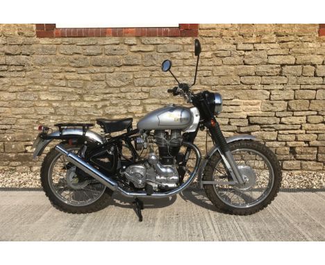 Reg. no. OU58 DPFFrame no. 7B520811GEngine no. KEE3BBBSB47CO20811Hundreds of modifications were made to the Bullet over the y