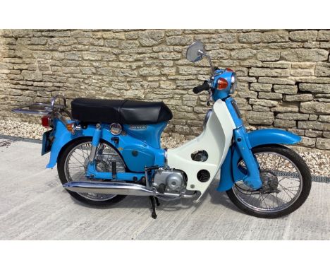 Reg. no. KYC 545VFrame no. C707015034Engine no. C70E7015035Since its introduction in 1958, Honda has sold well over 100 milli