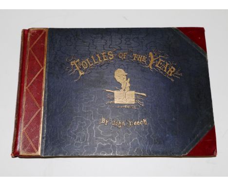 Leech (John) Follies of the Year. A Series of Coloured Etchings from Punch's Pocket Books 1844-1864, [c.1865], London, Bradbu