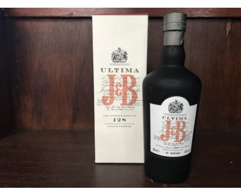 J&B ULTIMA Blended Scotch Whisky A blend of 128 Scotch whiskies, bottle no. 401. 70cl, 43% volume, in carton.