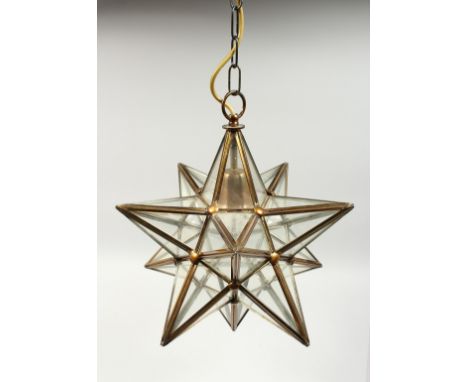 A HANGING LANTERN as a stellated dodecahedron.