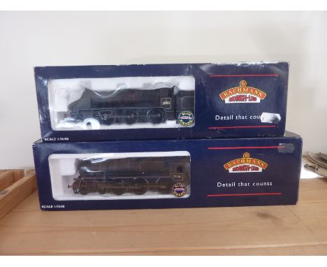 Bachmann 260 locomotive and tender. 31813, black B.R. 460 loco and tender, 73158, black B.R. both boxed. (2)