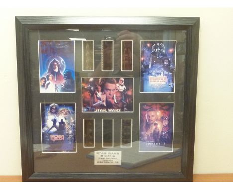 Star Wars Saga Original 35mm film cel presentation. Limited Edition 122 of 1000, framed. 40cm x 42cm.
