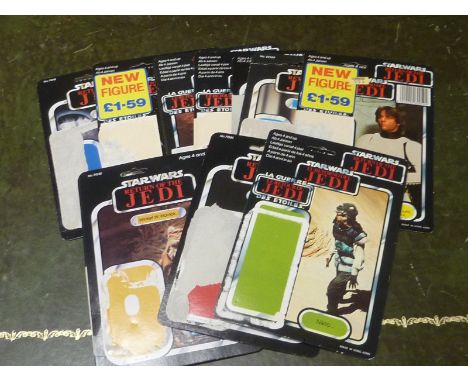 Eighteen Star Wars back cards - various condition etc. (18)