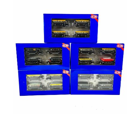 Heljan "00" ZFV Dogfish Hopper Wagons Four Packs (x5) i.e. 20 wagons Comprising sets 4096 to 4100 "Dogfish" packs with olive 