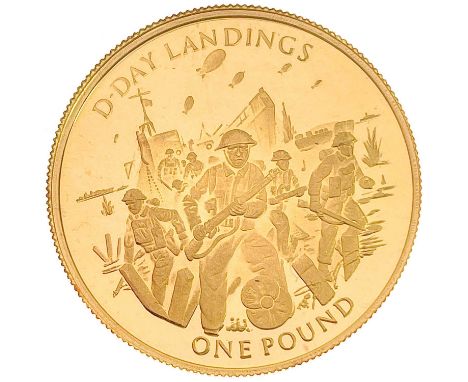 2004 Gibraltar 22 ct gold sovereign - 60th Anniv. of D-Day A cased encapsulated 2004 D-Day Landings proof 22 ct gold sovereig