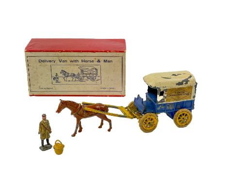 Charbens Delivery Van with Horse and Man No. 7 A boxed model - very good box. The model has quite a bit of paint loss, comple