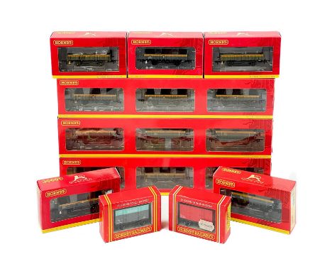 Hornby "00" Departmental Rudd, Clam, Tope & Stores Vans (x17)  Comprising:Five different ZBA "Rudd" WagonsFive different ZCV 