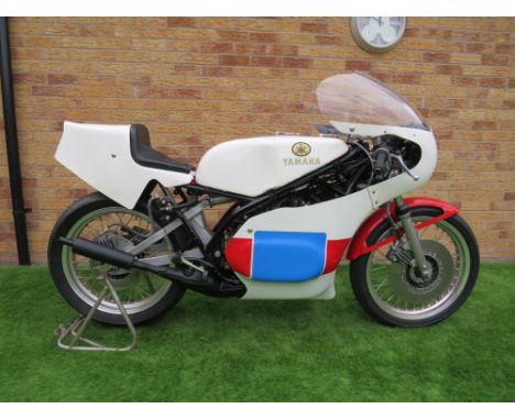 Nicely restored, c1980 TZ350G 'off the shelf' racer.Introduced in 1973 with the TZ350A and continued in production until 1981