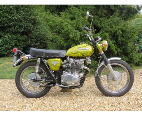 A striking example of the 'Flying Dragon' paint CL450 K4 Scrambler.The scrambler or dual sport variant of the long running CB