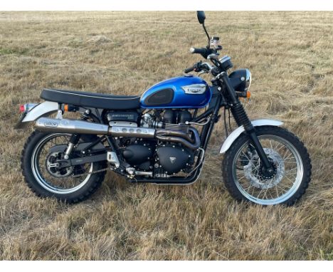 One owner from new, rugged off-road version of the Triumph Scrambler 900.Introduced in 2006 and still in the catalogue todayO