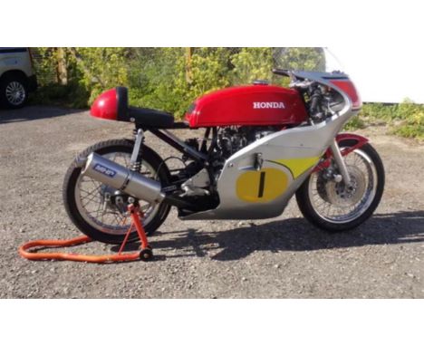 Championship winning 500cc Honda race bike.Built in the late 1970s by Brian Brownrigg for Chris Hawkes who went on to win Ace
