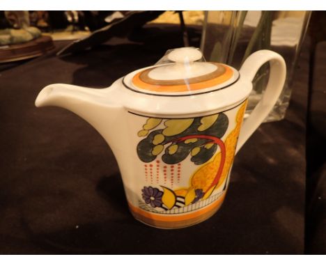 Wedgwood Clarice Cliff teapot Cornwall H: 17 cm